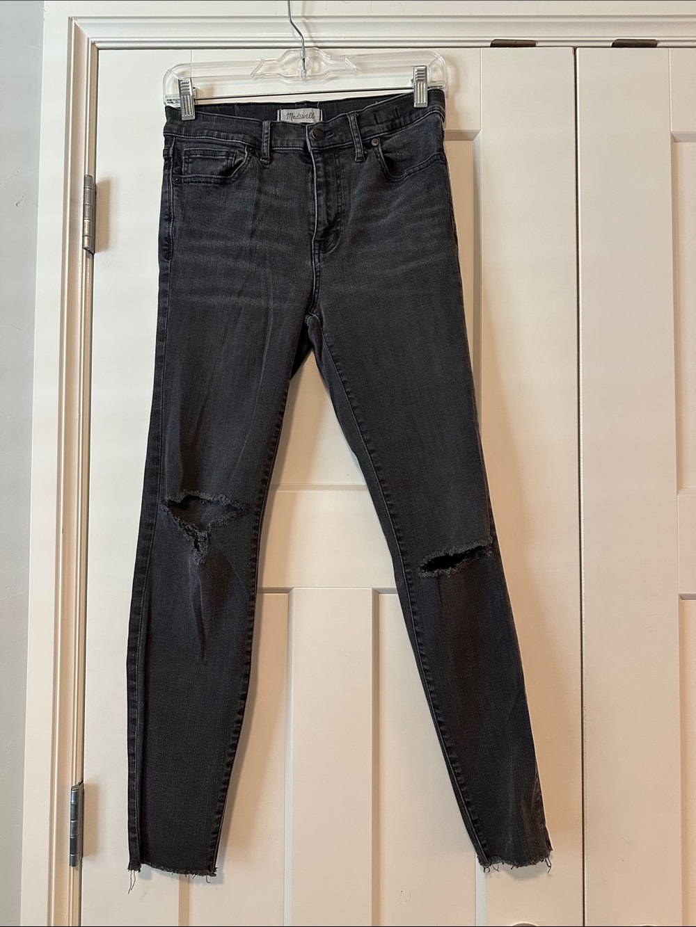Madewell Black Distressed Skinny Jeans - Unbranded